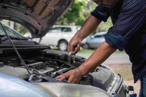 Jumpstarting a car