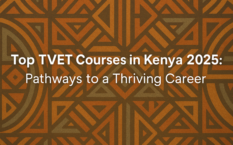 Top TVET Courses in Kenya 2025: Pathways to a Thriving Career