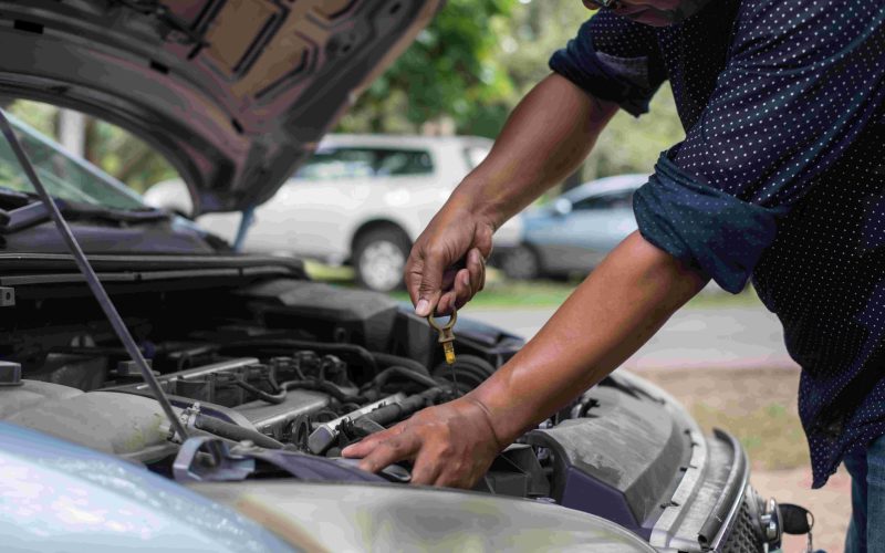 Jumpstarting a car